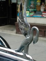 Packard Cormorant hood ornament from a 1941 180 Formal Sedan