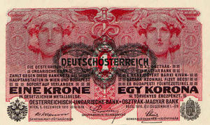 High inflation led to a change of currency from the old Krone to the new Schilling in 1925