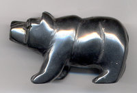 Hematite carving, 5 cm (2 in) long.