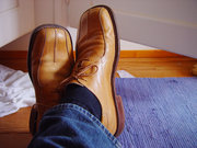 Leather shoes