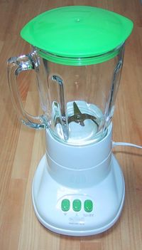 An electric blender.