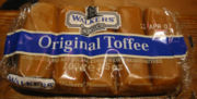 English Toffee (the chewy kind) in cellophane wrapping