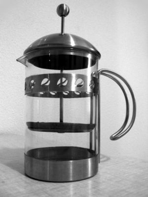 A French press.