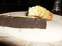 Biscotti with chocolate.
