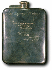 F. Scott Fitzgerald's silver hip flask.