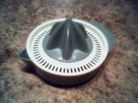 A manual citrus juicer