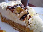 A slice of banoffee pie.