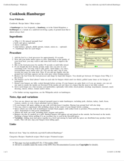 An example recipe, printed from the Wikibooks Cookbook.