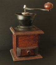 Traditional manual coffee grinder