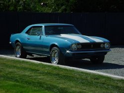 1967 Chevrolet Camaro with a 327 V8 and Z/28 stripes.