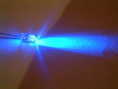 An ultraviolet GaN LED.