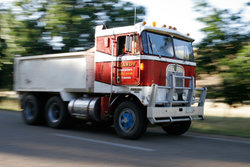 A dump truck