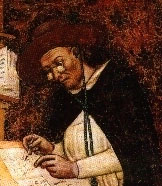 Detail of a portrait of Hugh de Provence, painted by Tomasso da Modena in 1352