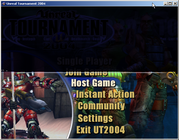 An example of typical classic console. The one shown is from UT2004.